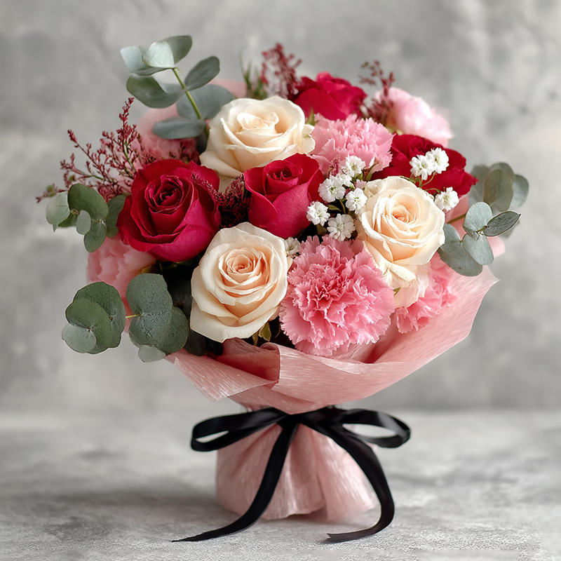 Seremban opening flower basket with blessing message